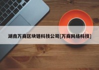 湖南万商区块链科技公司[万商网络科技]